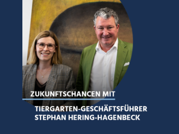 Generalsekretärin Eva Landrichtinger und Zoo Schönbrunn Geschäftsführer Stephan Hering-Hagenbeck