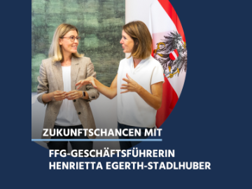 Henrietta Egerth-Stadlhuber und Eva Landrichtinger im Gespräch